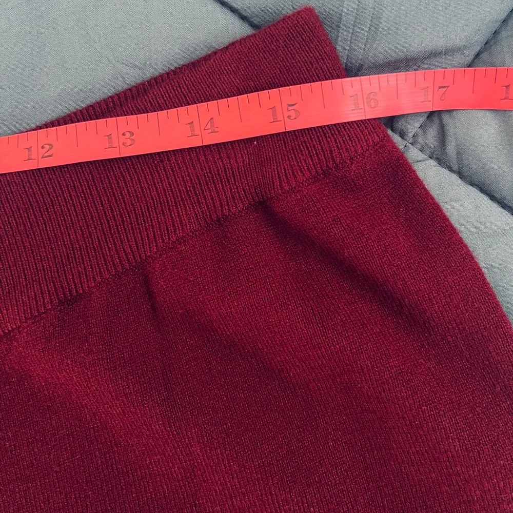 NWT PRETTYGARDEN Women’s 2-piece Wine Red Long-Sleeve Knit Outfit. Size: XL - Picture 11 of 13